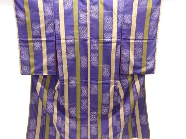 JAPANESE KIMONO / ANTIQUE KIMONO / TAISHO ROMAN STYLE / FLOWER CREST